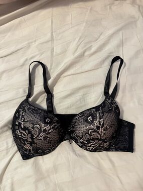 Black Lace Push-up Bra - 38C